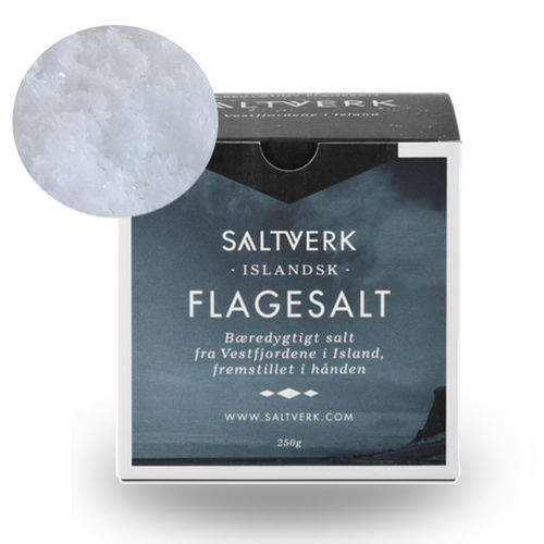Saltverk Arctic polar salt flakes nature from Iceland 250 gr