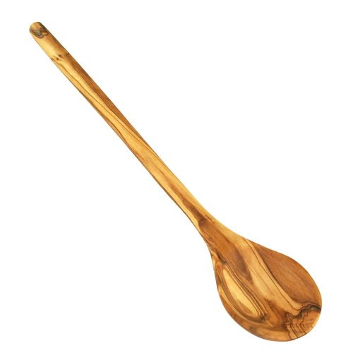 Olive wood cooking spoon round - handmade