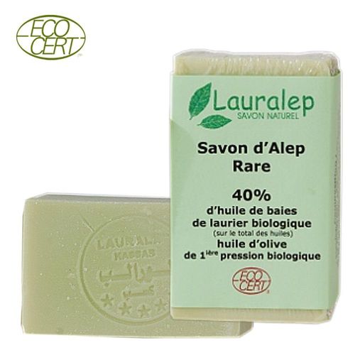 Lauralep organic Aleppo soap 60/40 olive - laurel oil 150gr