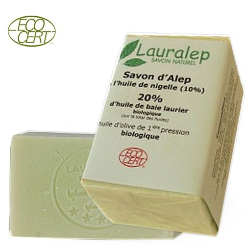 Aleppo soap organic 70/20/10 black cumin oil 150gr by Lauralep