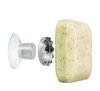 Magnetic soap holder with suction cup stainless steel look