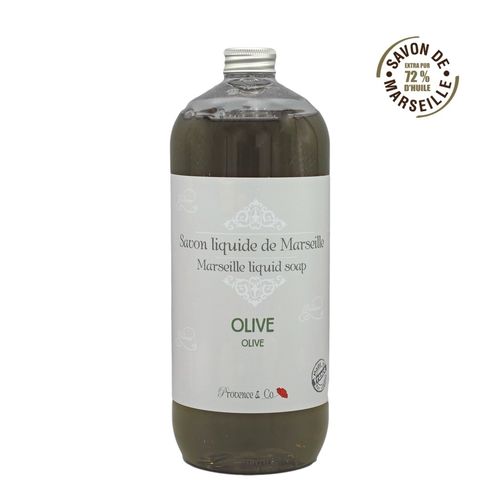 Savon de Marseille liquid soap refill 1000 ml OLIVE