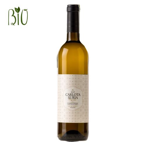 Carlota Suria Chardonnay organic white wine dry 750 ml