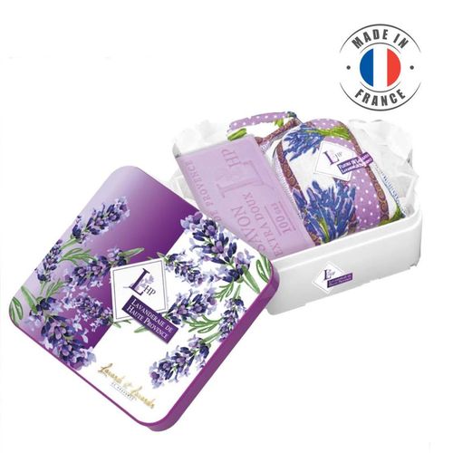 Lavendel Geschenkset Duftkissen+Seife+Dose Haute Provence