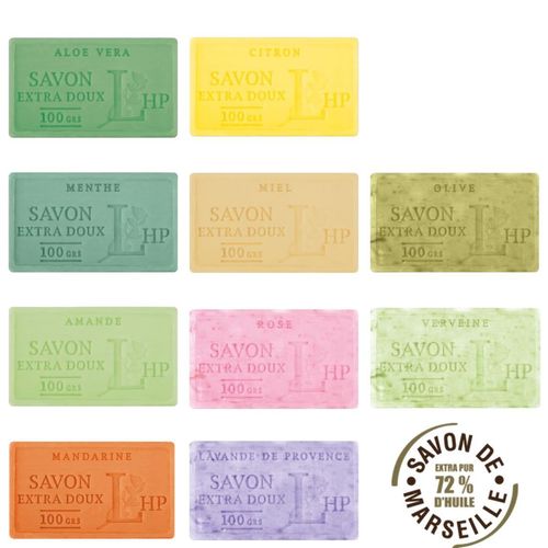 Set of 10 Marseille soaps Haute Provence discount offer