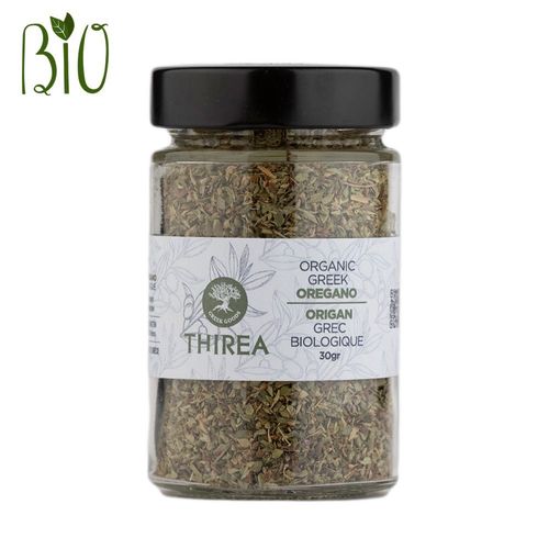 Thirea Greek organic Oregano 30gr in glass jar